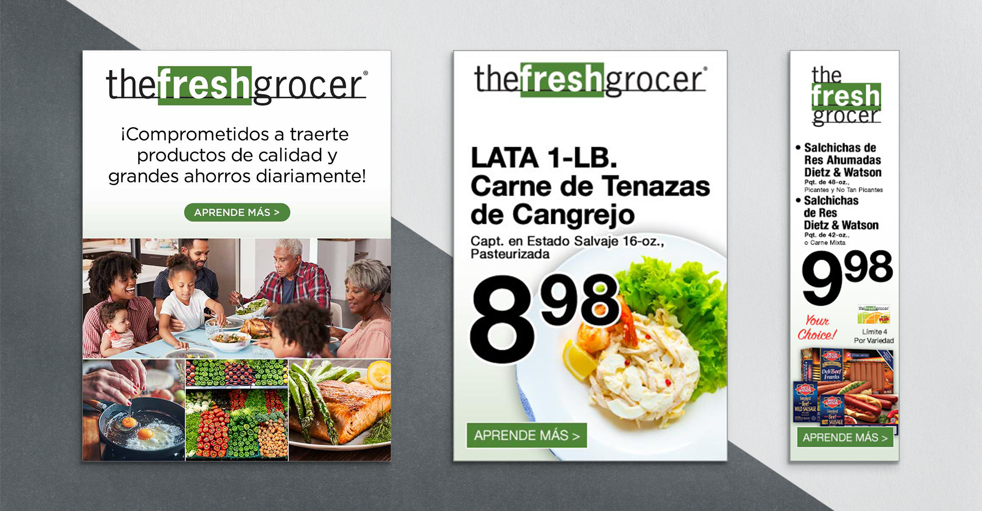 The Fresh Grocer digital display