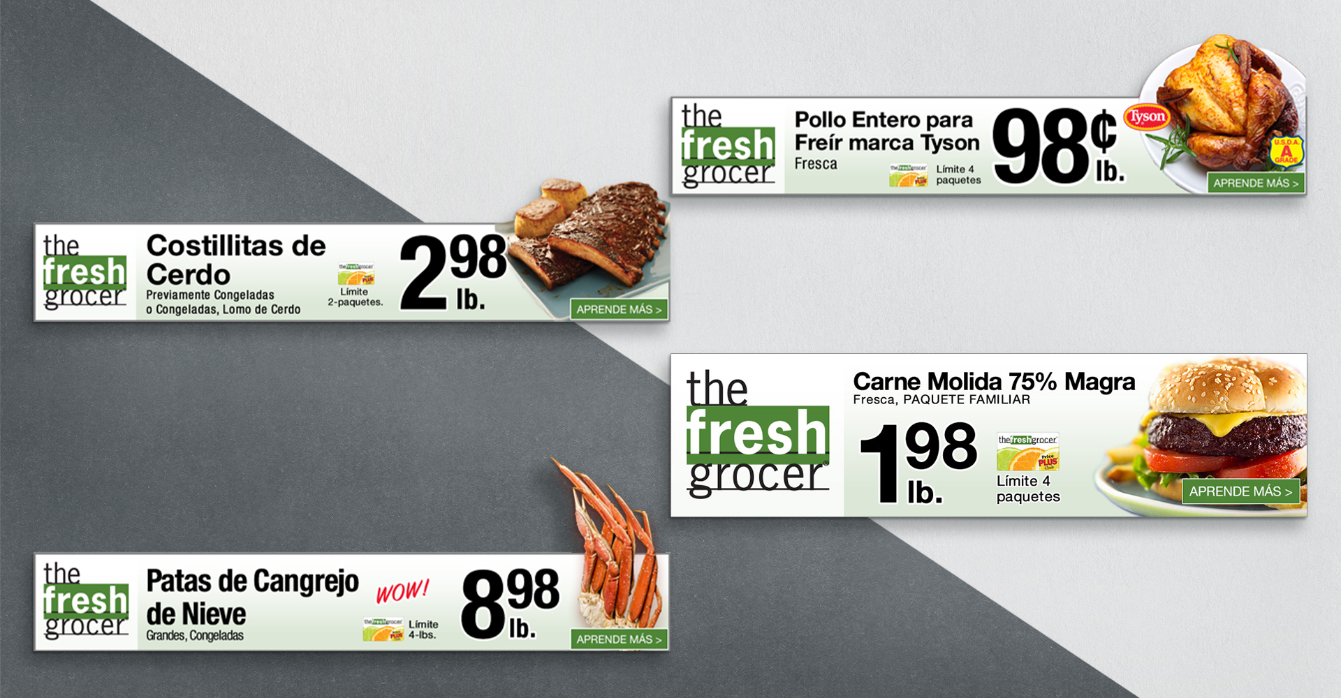 The Fresh Grocer digital display