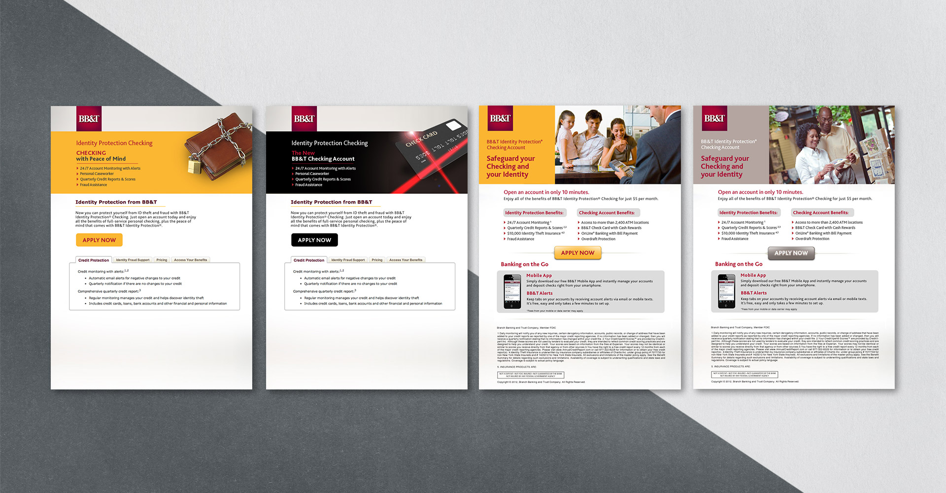 BB&T landing pages