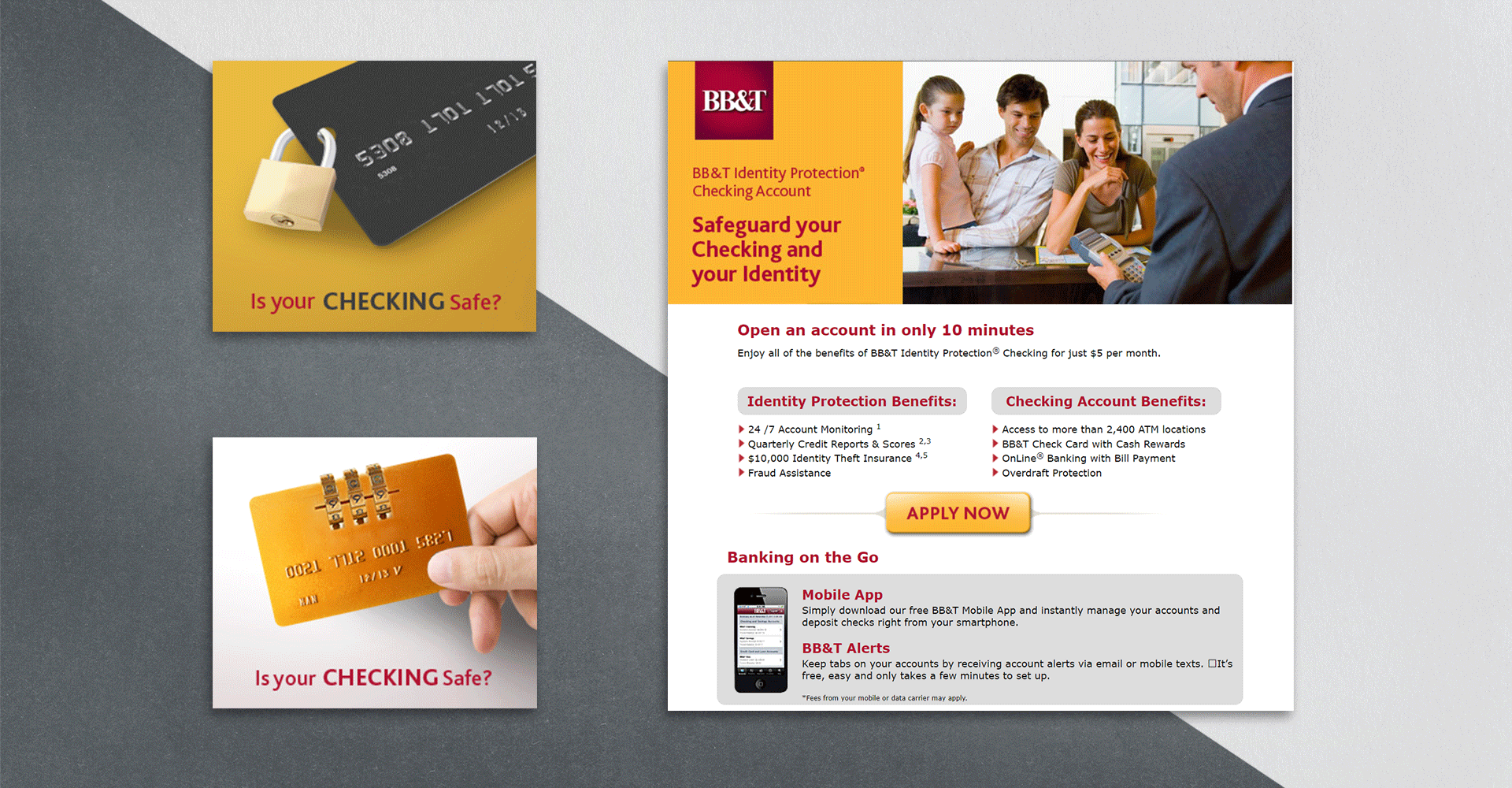 BB&T display and landing pages